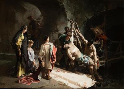 Sample artwork by Alejandro Ferrant Y Fischermans (1843 - 1917), known for drawing, painting (watercolor, oil, fresco), and decoration - View similar artists and auction records