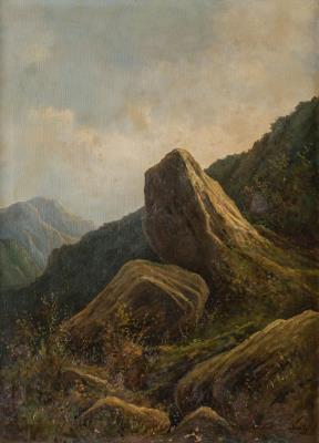 Couple of mountainous landscapes, 1895
