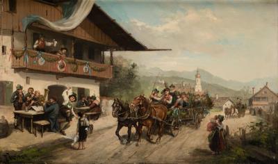 Popular festival in Munich, 1910