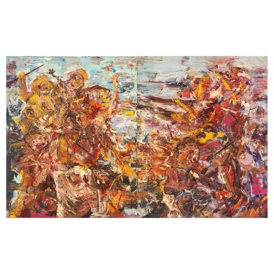 La fusillade (diptych) by Marwan Sahmarani - Auction record, sale price, and art valuation. Compare with similar artists and explore comparable artworks.