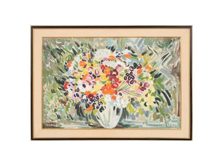 Sample artwork by Milia Laufer (1928 - 2008), known for paintings - View similar artists and auction records