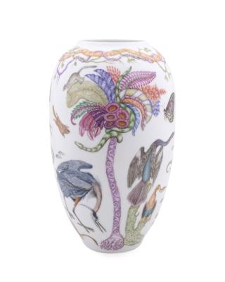 Audubon porcelain vase