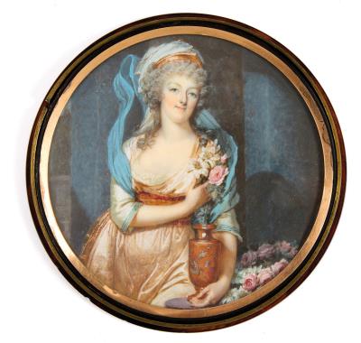 Louis XVI secret snuffbox in Varennes with double concealing a miniature of the Queen