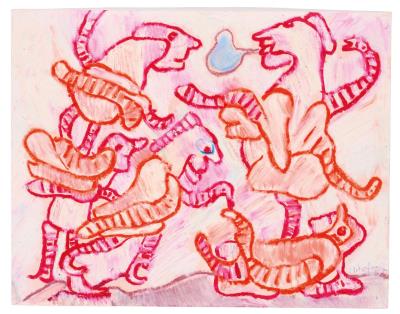 Orange and red snakes