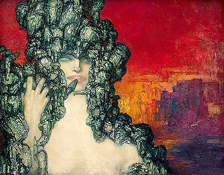 The woman with snakes by Pierre Amedee Marcel-Beronneau - Auction record, sale price, and art valuation. Compare with similar artists and explore comparable artworks.