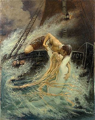 The Kiss in the Waves or The Wave by Gustave Wertheimer - Auction record, sale price, and art valuation. Compare with similar artists and explore comparable artworks.