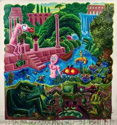 In their crappy pad they dream of a better world - 1984 by Herve Di Rosa - Auction record, sale price, and art valuation. Compare with similar artists and explore comparable artworks.