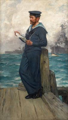 A sailor on the Invincible by Arthur David McCormick - Auction record, sale price, and art valuation. Compare with similar artists and explore comparable artworks.