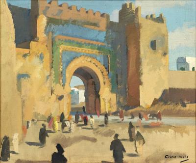 Kasbah Gate by Raymond Cretot-Duval - Auction record, sale price, and art valuation. Compare with similar artists and explore comparable artworks.