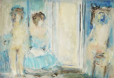 Three Women in Blue