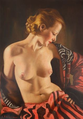 Sample artwork by Ion Statescu (1892 - 1968), known for painting, figure painting - View similar artists and auction records