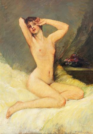 Sample artwork by Nicholas Furduescu (1908 - 1954), known for painting - View similar artists and auction records