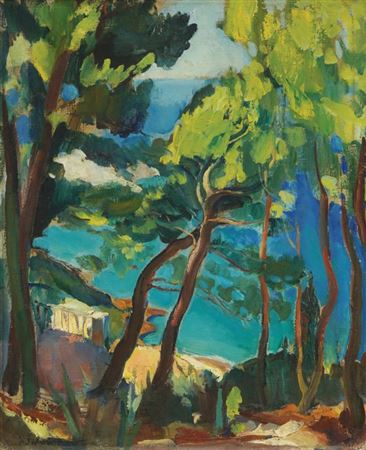 Among the pine trees