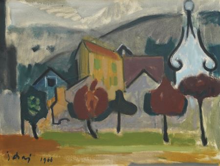 Sample artwork by Slavko Sohaj (1908 - 2003), known for painting - View similar artists and auction records