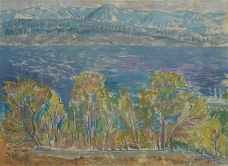 Postire (Island of Brač) by Bozidar Rasica - Auction record, sale price, and art valuation. Compare with similar artists and explore comparable artworks.