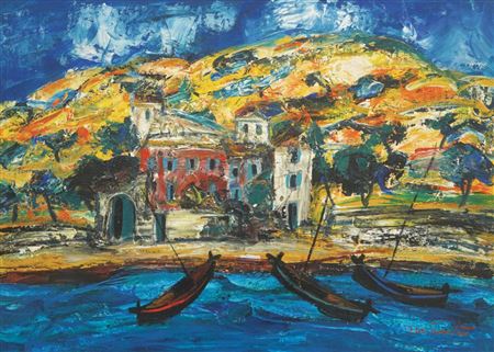 Mediterranean City by Ivo Vojvodic - Auction record, sale price, and art valuation. Compare with similar artists and explore comparable artworks.