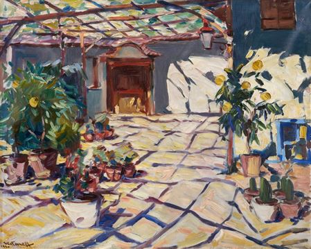 Courtyard in Karlovo by Nikola Tanev - Auction record, sale price, and art valuation. Compare with similar artists and explore comparable artworks.