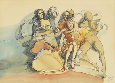 Sample artwork by Rudi Labas (Born 1941), known for painting - View similar artists and auction records