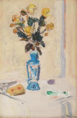 Vase with Flowers by Nikola Reiser - Auction record, sale price, and art valuation. Compare with similar artists and explore comparable artworks.