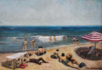 On the beach