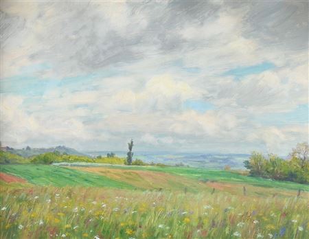 Surroundings of Saint-Jean-De-Bournay in May, 1937 by Ennemond Drevet - Auction record, sale price, and art valuation. Compare with similar artists and explore comparable artworks.