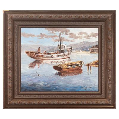 Fishing boats by Juan Pardo - Auction record, sale price, and art valuation. Compare with similar artists and explore comparable artworks.