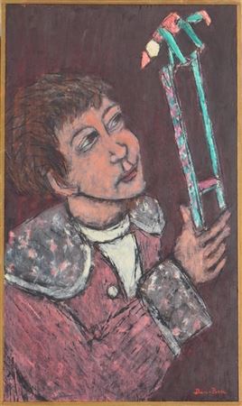 Boy with a mechanical toy
