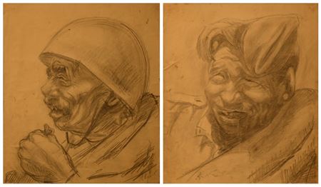 Lot of 2 sketches