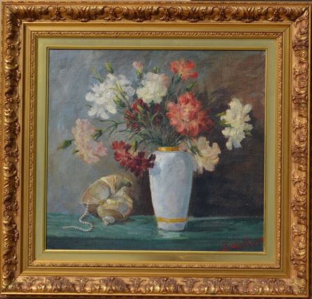 Floral still-life with carnations
