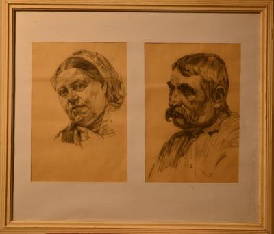 Lot of 2 drawings