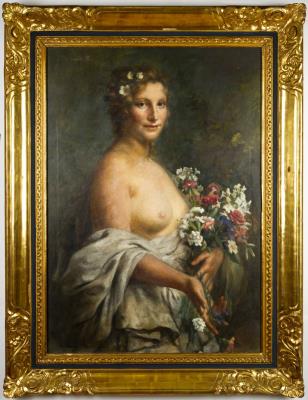 Lady with Flowers