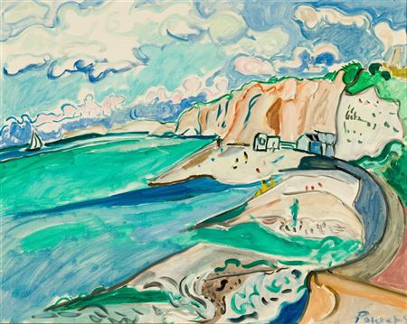 Beach at Veulettes by Marilyn Powers - Auction record, sale price, and art valuation. Compare with similar artists and explore comparable artworks.