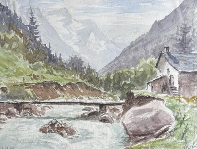The Arve above Argentière, 1949