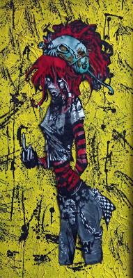 Punkie girl by KRISTX - Auction record, sale price, and art valuation. Compare with similar artists and explore comparable artworks.