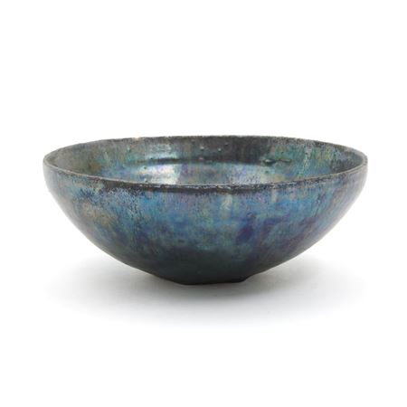 Bowl with Blue Glaze and Book