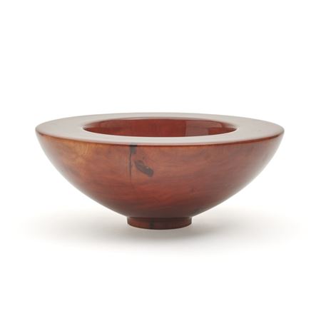 Turned Wild Cherry Wood Bowl