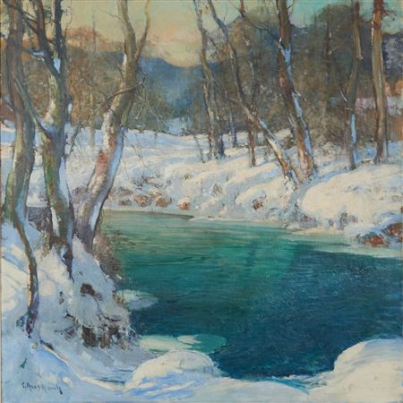 Winter River Scene