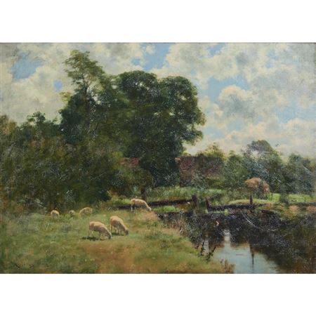 Sheep Pastoral Scene