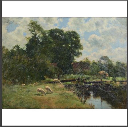 Sheep Pastoral Scene
