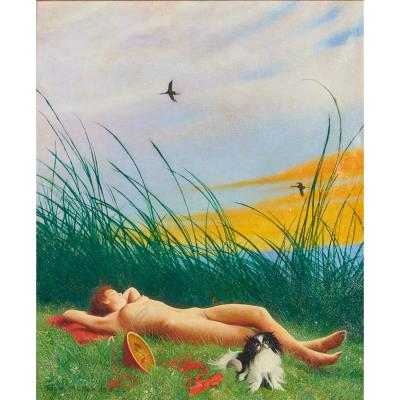Woman with Dog
