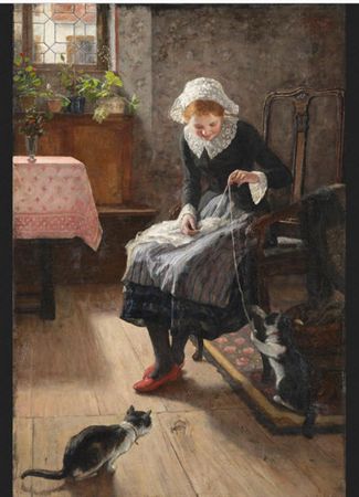 Woman with Cat, 1890