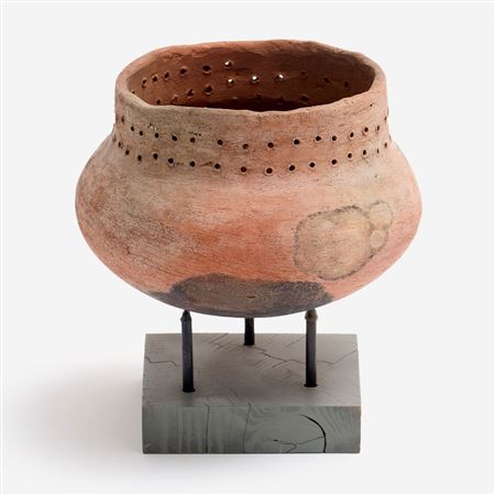 Pot with perforated collar, 1975