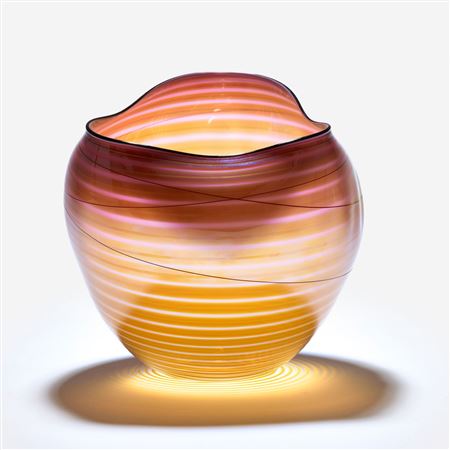 Coral basket with black lip wrap (Portland Press), 1998