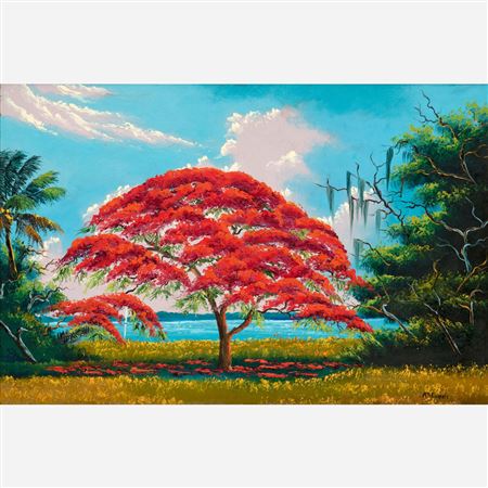 Royal Poinciana by Mary Ann Carroll - Auction record, sale price, and art valuation. Compare with similar artists and explore comparable artworks.
