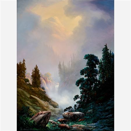 Mountain in the Morning Mist