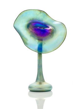 Jack-In-The-Pulpit Favrile Glass Vase.