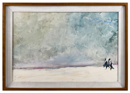 "TWO RIDERS AT DAWN"