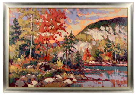 Sample artwork by Yvon Breton (Born 1942), known for abstract landscape, still life, flowers, bird, figure painting and drawing - View similar artists and auction records