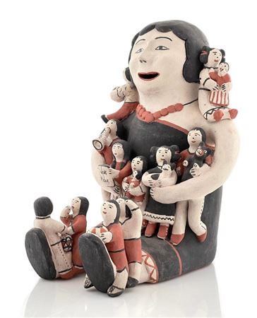 Sample artwork by Seferina Ortiz (1931 - 1971), known for native american pottery - View similar artists and auction records