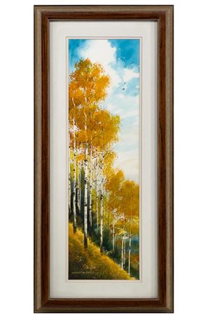 Sample artwork by Michael C McCullough (Born 1951), known for mountain landscape and southwest pottery painting - View similar artists and auction records